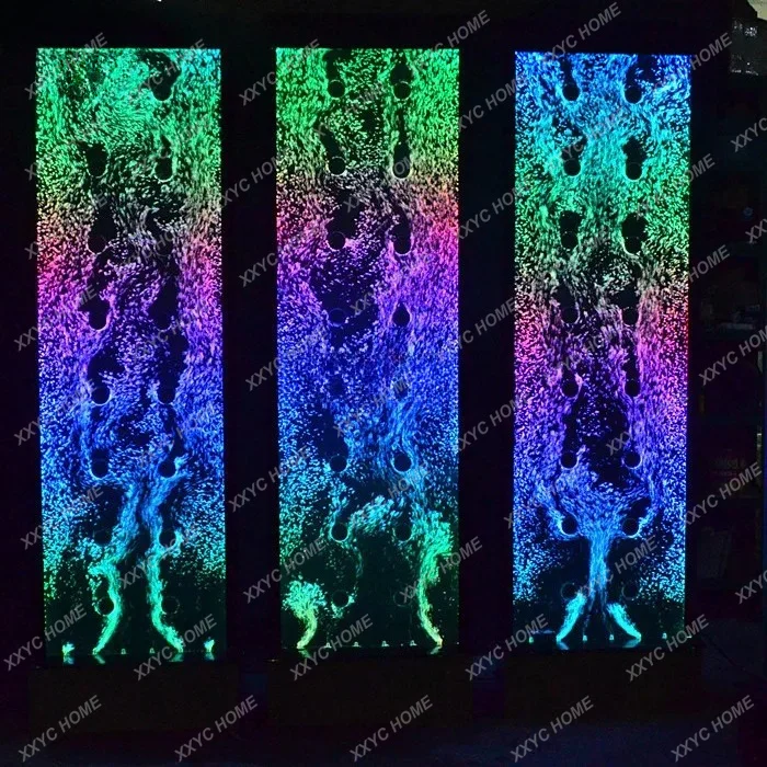 Customized.Custom indoor LED lighted fountains bubble panel wall background wedding backdrop decoration