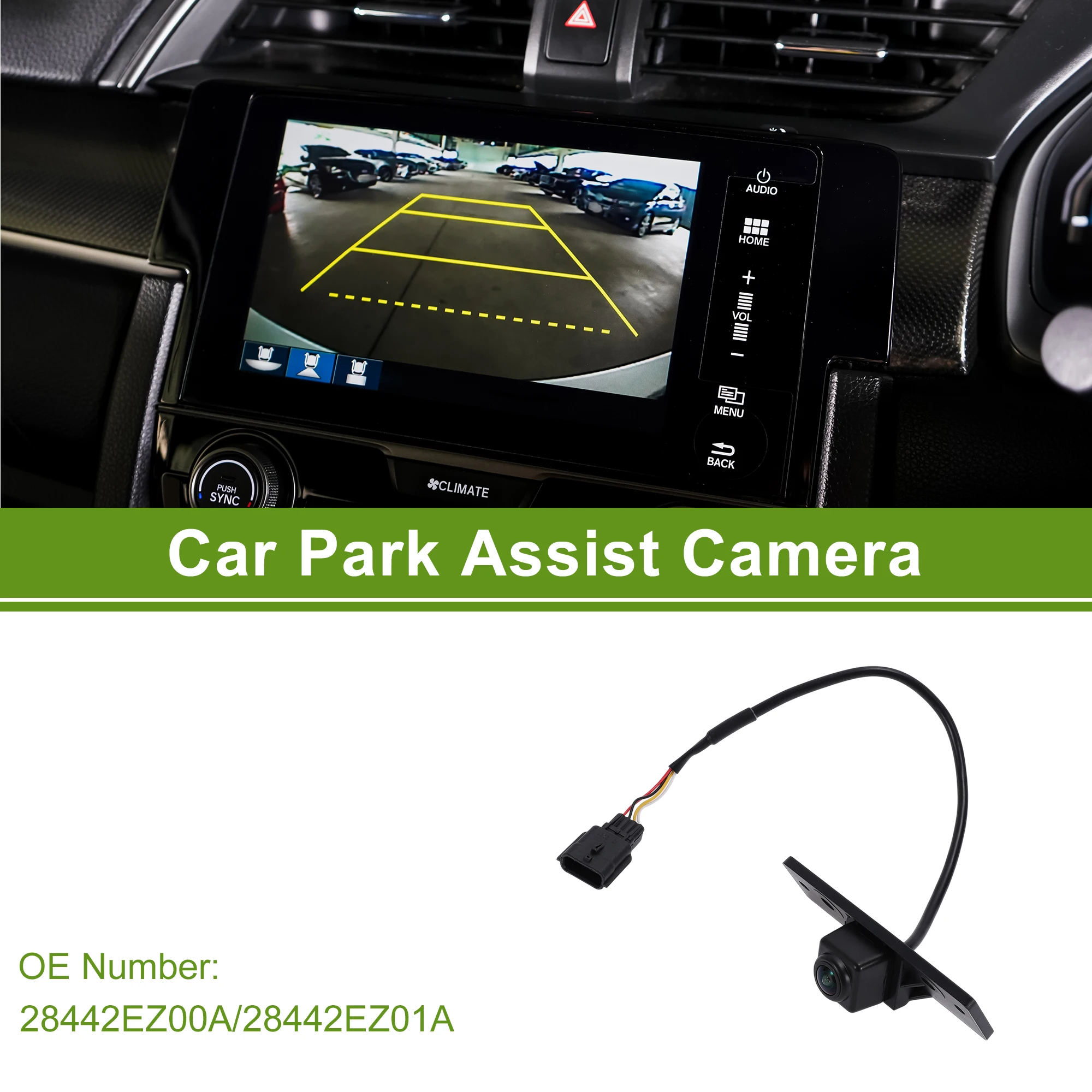 UXCELL Car Camera Rear View Backup Reverse Camera for Nissan TITAN 17-24 No.28442-EZ01A