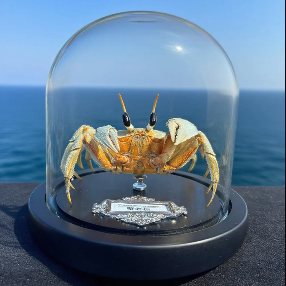 Ocypoda Ceratophthalma Original Crab Specimens Real Crab Taxidermy Handicrafts Collectors Ideal Gift for Nature Lovers
