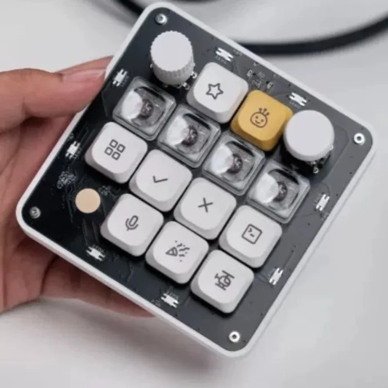 Open Micro Kbd Keyboard Customized 17 Keys Layout with Knob Support Macro Programming Substitute Codexmicro Game Office Keyboard