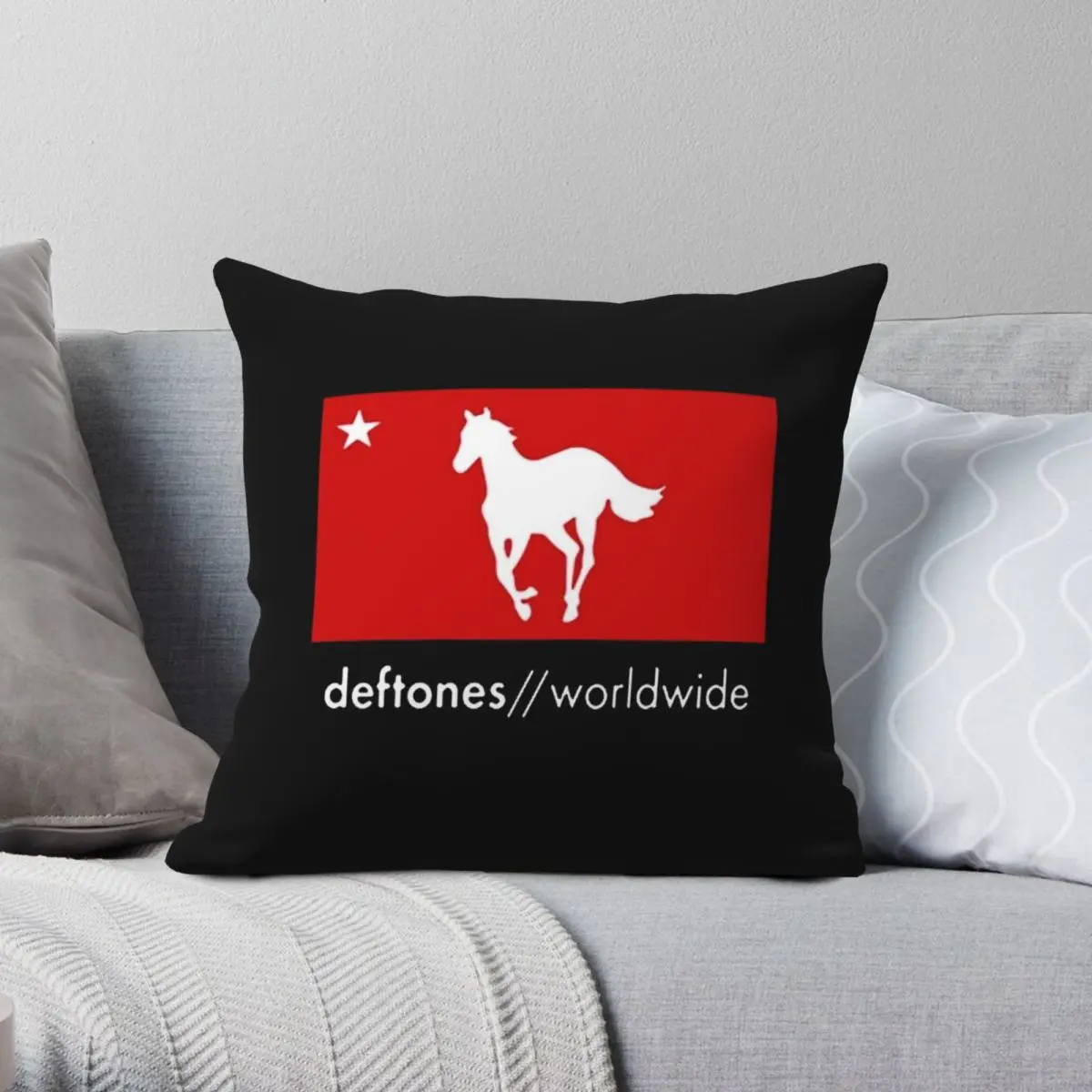 Deftones Supersonic Square Pillowcase Polyester Linen Velvet Pattern Zip Decor Bed Cushion Cover