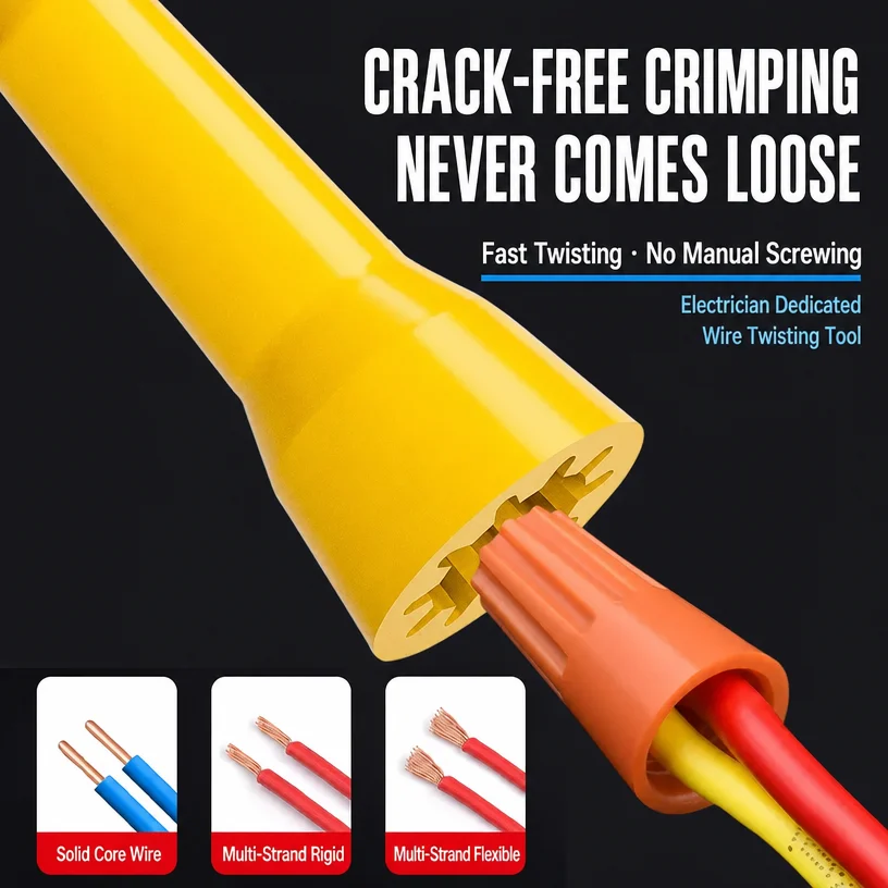 Wire Twisting Tools Handle Electrician Quickly Twister Wire For Power Drill Drivers Twisted Twist Cable Device