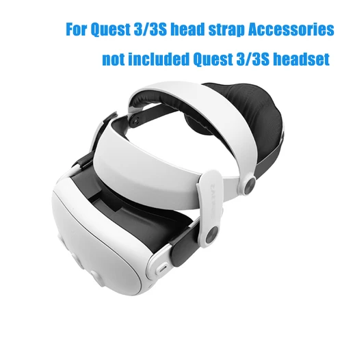 GOMRVR Correa de cabeza ajustable Halo para Meta Quest 3/Quest 3S Correa de cabeza Elite alternativa desmontable para accesorios Quest 3S VR