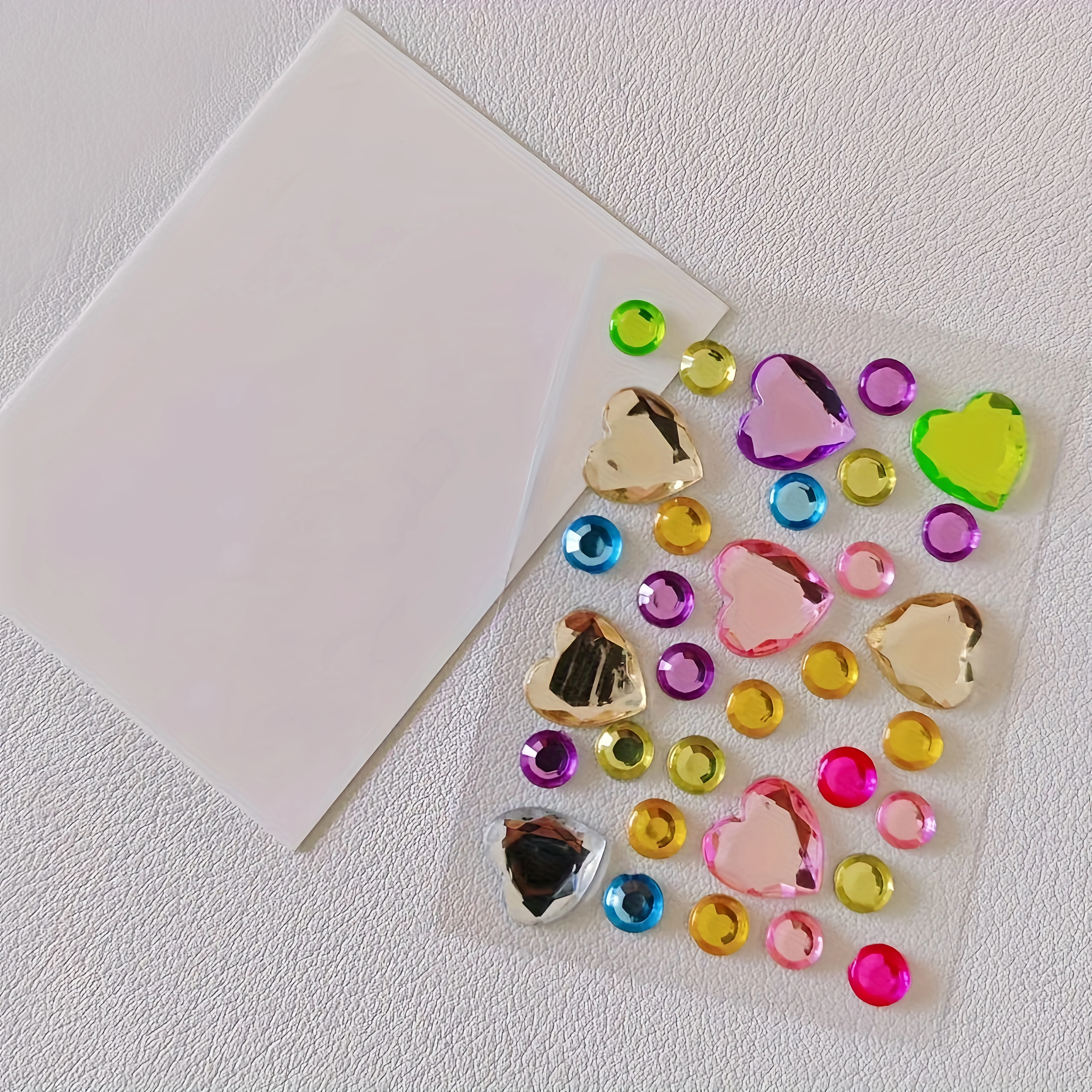 

40 Packs of Mini Heart, Flower, and Star-Shaped Stickers - Crystal Decorations for Crafts, Gifts, and Decorations, DIY Stationery Stickers