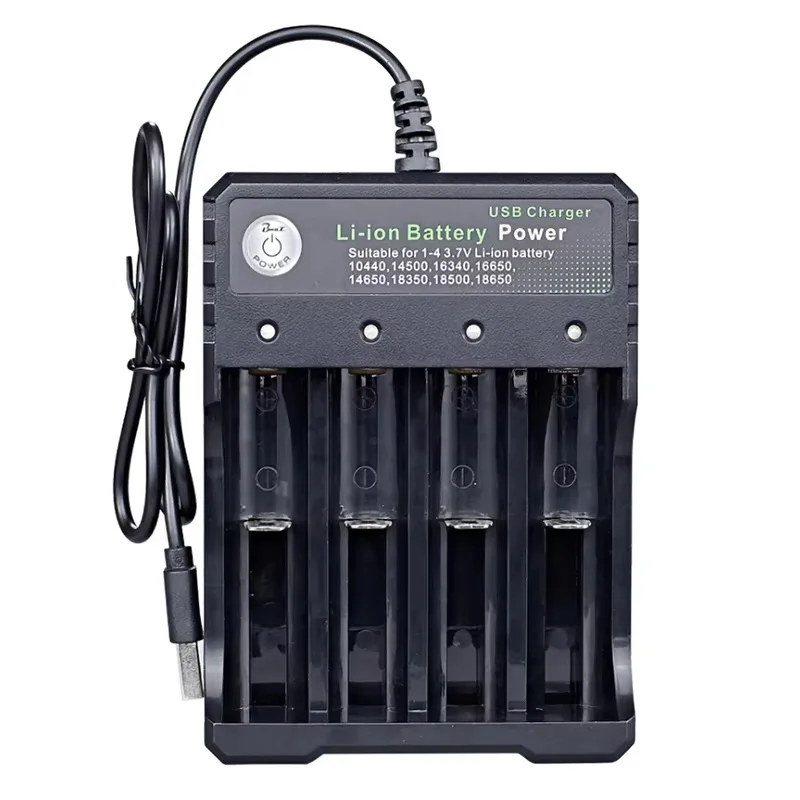2 3 4 Slots 18650 Battery Charger For Rechargeable Lithium AC 110V/220V 10440 14500 16340 16650 14650 18350 18500 Charger Li-ion