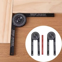Miter Saw Protractor 360° Rotatable Horizontal Angle Finder Precision Miter Angle Gauge for Carpenters Plumbers Bevel Protractor