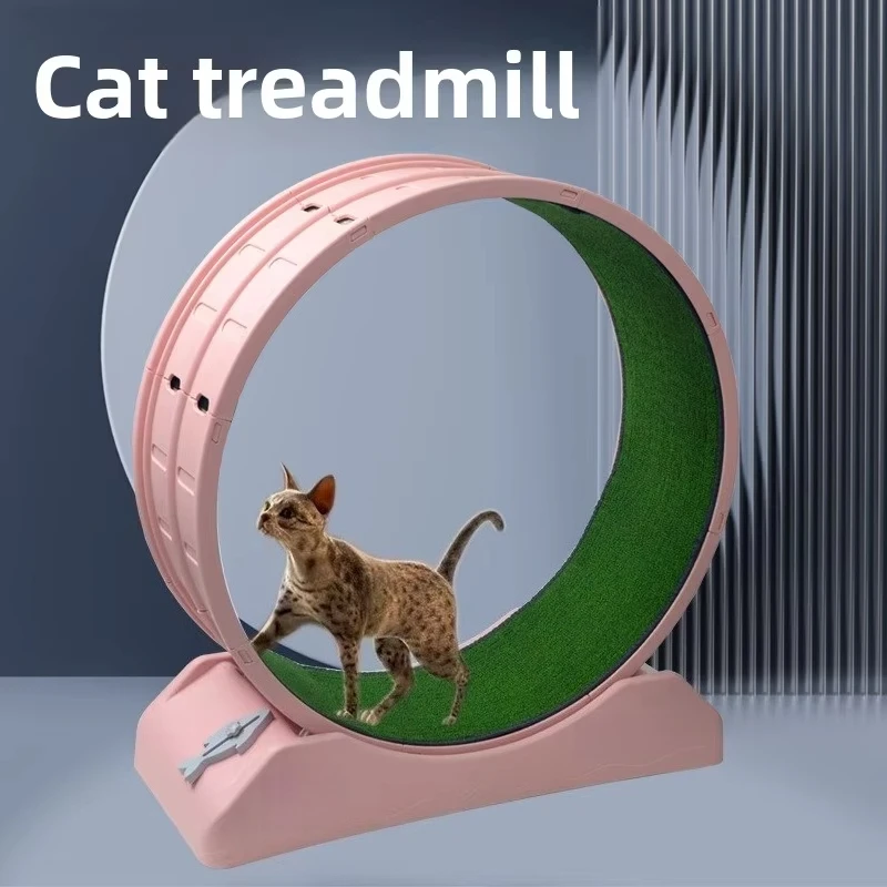 Cat Treadmill with Anti-Rollover Design - PP Material Smart Fitness Roller Toy
