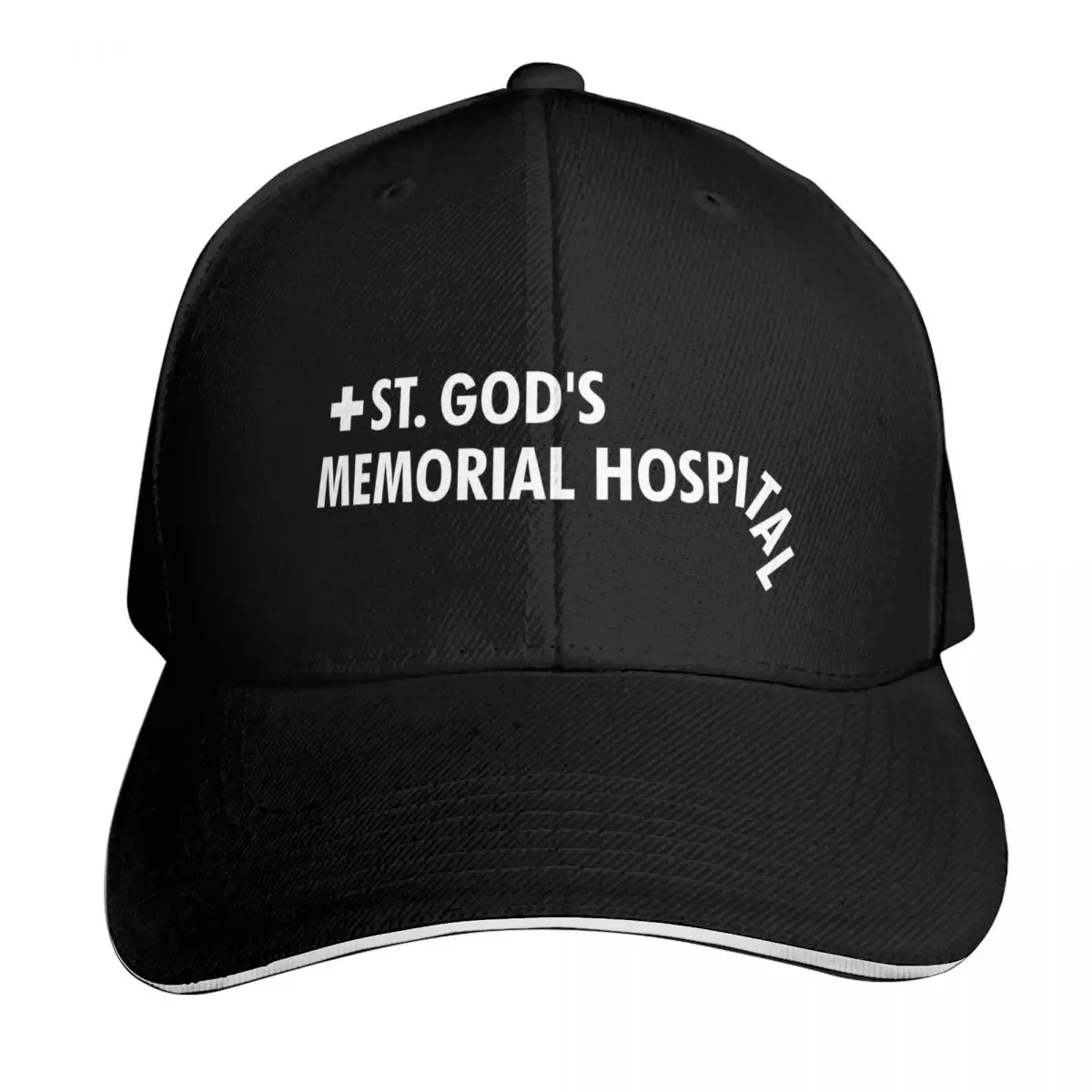 St. God's Memorial Hospital Baseball Cap Six Panel Structured Crown Sun Protection UPF 50+ Breathable Mesh Back