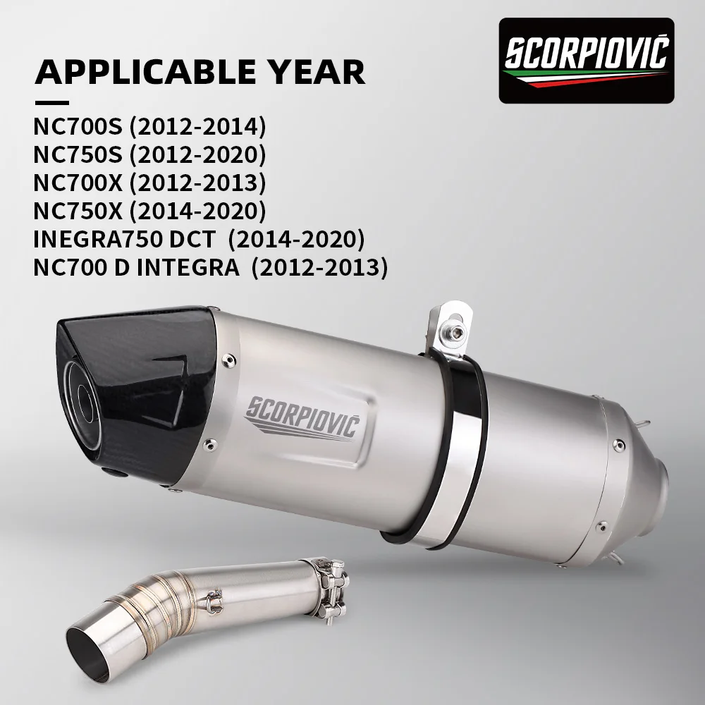 

high-quality FOR NC750X(2014-2020)NC700S(2012-2014)Mid Link Pipe Silp On Motorcycle exhaust system