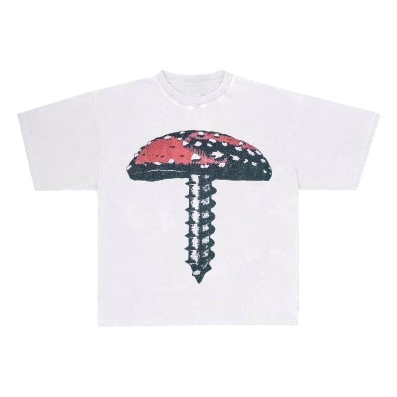 

Креативная женская футболка с рисунком грибов, молодежная популярность, яркая повседневная футболка с короткими рукавами, повседневный стиль, Harajuku Kpop