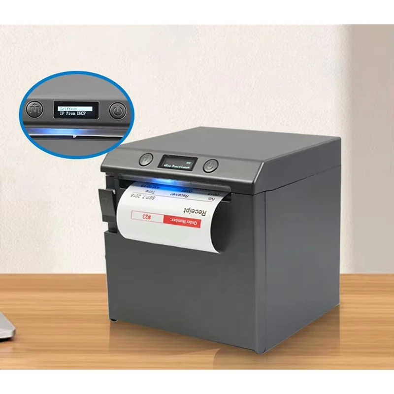 High Quality 80MM Thermal Receipt Printer Thermal Bill Print Automatic Cutting Restaurant Supermarket Store Dedicated-ABFT