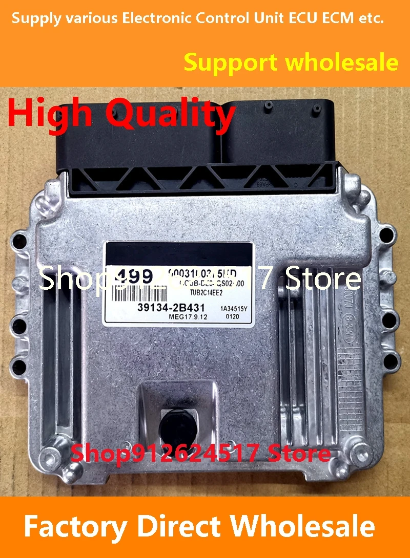 

39134-2B431 499 ECU 39134-2B512 L75/39134-2B441 500/39127-2B550 E93B Engine Computer MEG17.9.12 Compatible For Hyundai