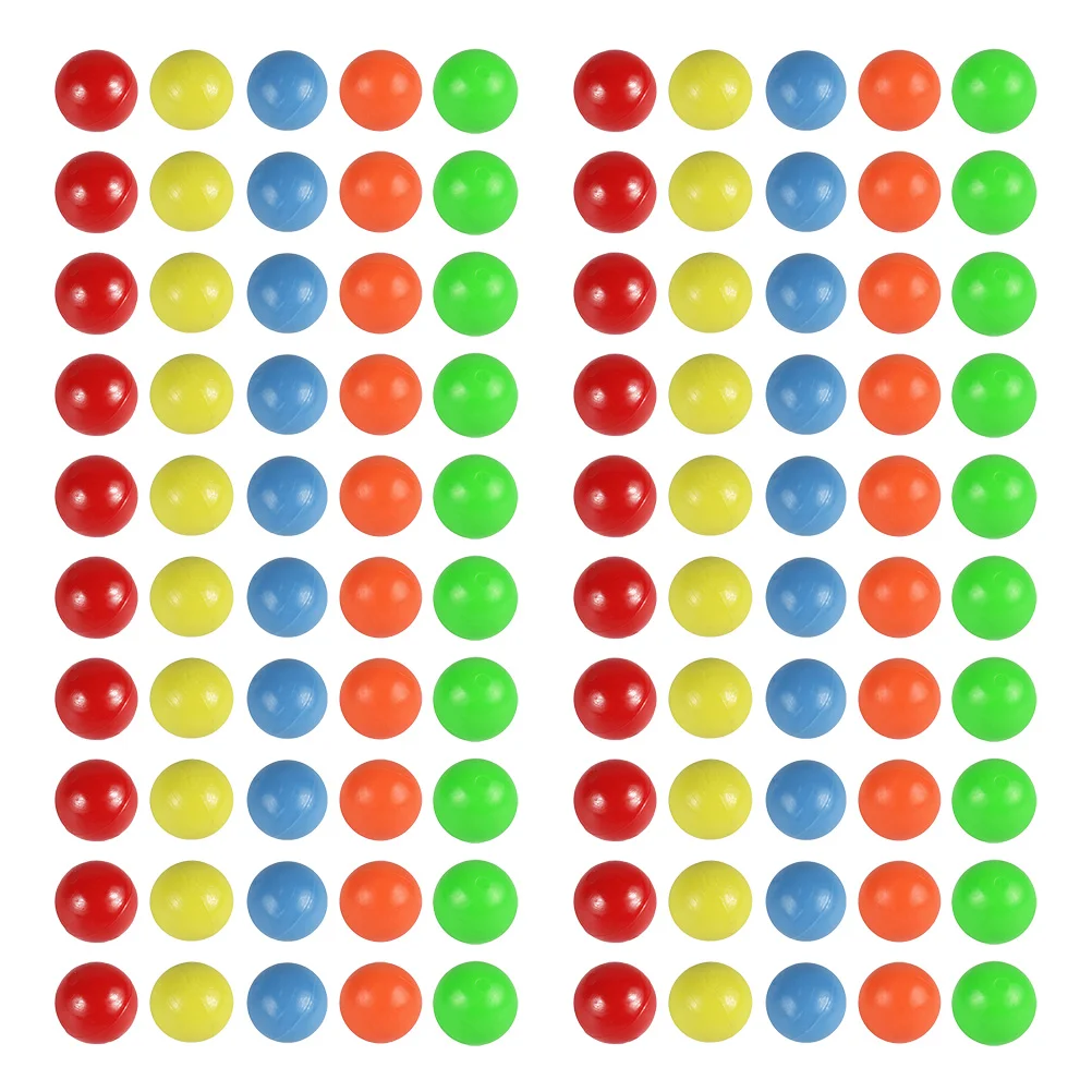 100 Pcs Counting Balls Probability Learning Colored Plastic Colorful Little Elasticity Baby