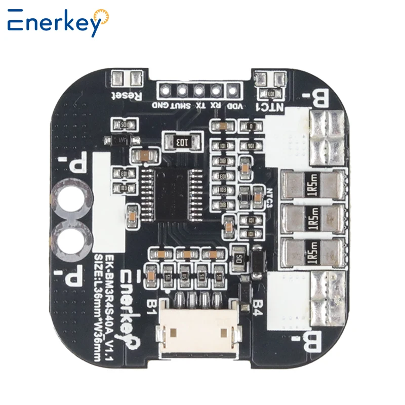 Enerkey 12V 3S 4S 40A BMS Li-ion/Lifepo4/Lto/SIB Lithium Battery Charger Protection Board 18650 BMS for Scooter and E-bike