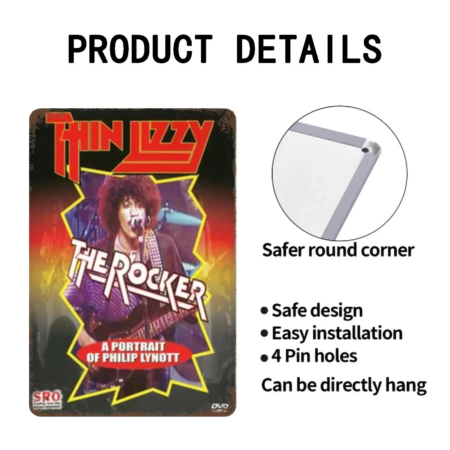 رقيقة ليزي العصابات ديكور معدني ملصق خمر تين تسجيل علامة معدنية لوحة الزخرفية لحانة بار رجل الكهف نادي الجدار الديكور #4