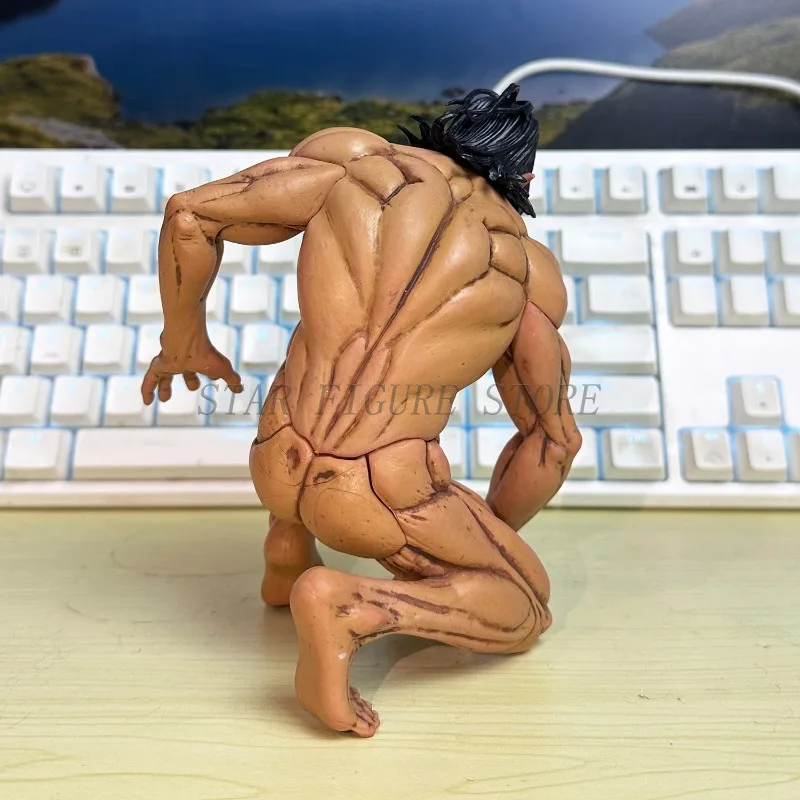 FIGURA DE ACCIÓN DE Attack on Titan, Eren, Levi, Mikasa, Shingeki no Kyojin, modelo de Titán de fundación, juguetes, adornos de escritorio de 15cm