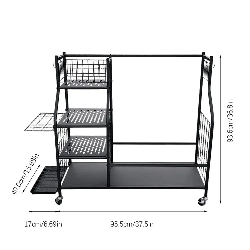 CRESTGOLF Golf Storage Garage Organizer Extra Large Size to Perfectly Store & Organize Golf Bag & Golf Accessories Space Saving