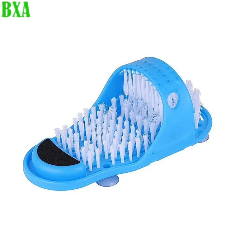 2pcs Plastic Shower Foot Scrubber Massager Cleaner Spa Exfoliating Washer Wash Slipper Bathroom Foot Brushes Remove Dead Skin