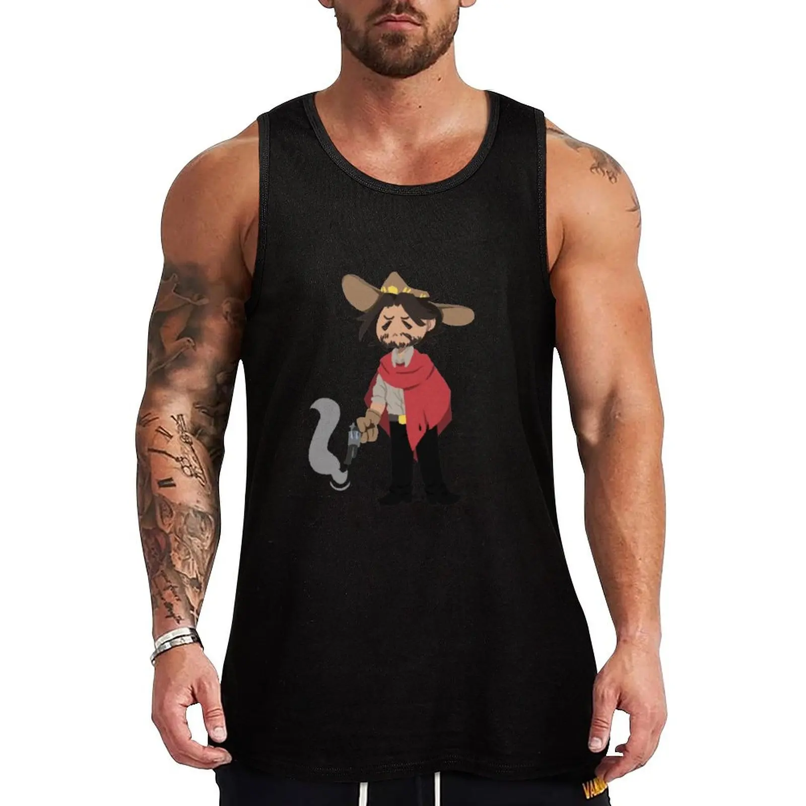 

tiny cowboy Tank Top gym clothes man man sexycostume Man clothes for gym Men's fitness t-shirt