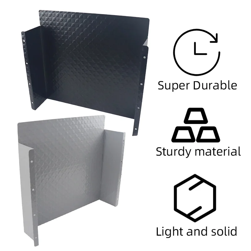 510x450mm Fuel Tank Guard High Performance Iron Sturdy for Caravans Trailer Black Silver For Eberspacher Universal Fitment