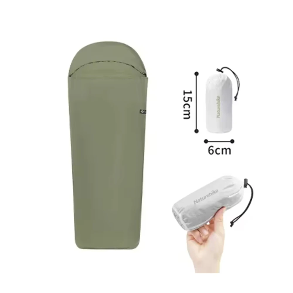 Naturehike 128 г Сверхлегкий спальный мешок для кемпинга на открытом воздухе, походный отель, одинарный вкладыш, дорожный спальный мешок, подкладка