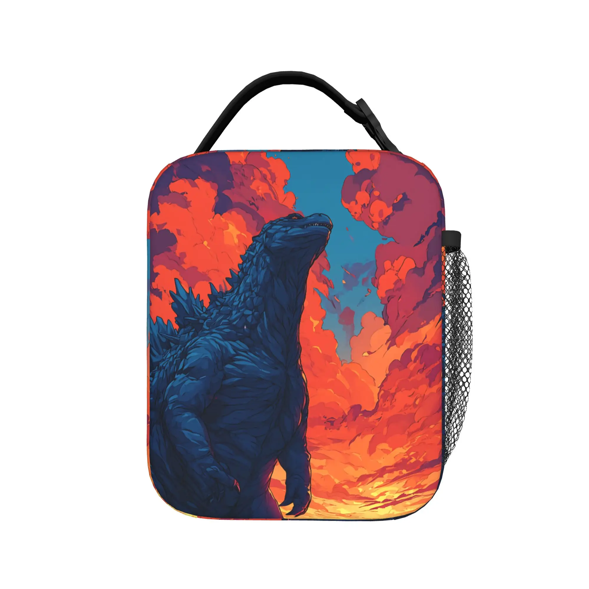 Monster G-Godzillas Thermal Insulated Lunch Bags for School  Portable Bento Box Thermal Cooler Lunch Boxes