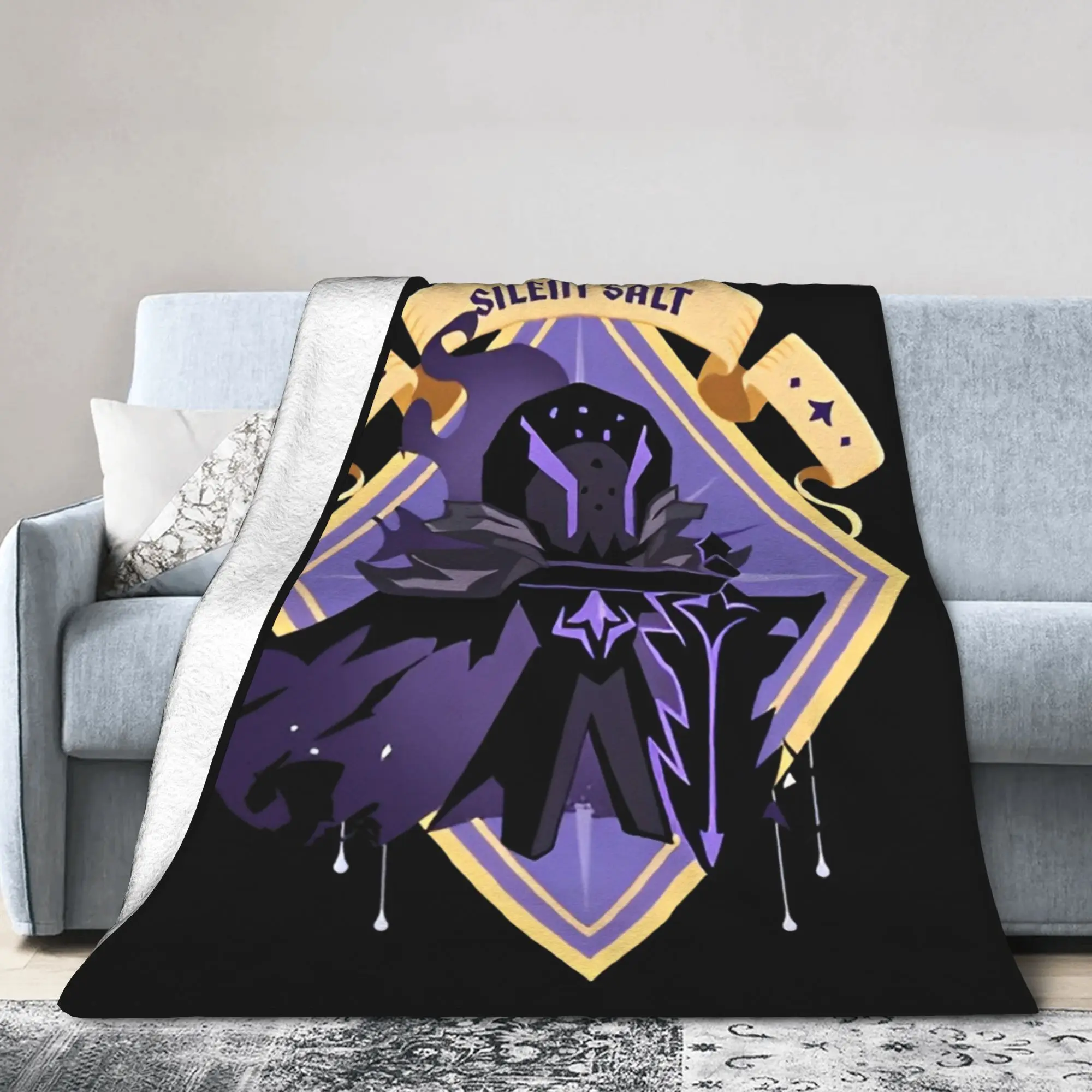 Cookie Run Kingdom Silent Salt Cookie Flannel Blankets Runner Game Novelty Throw Blankets for Quilt 150*125cm Lightweight