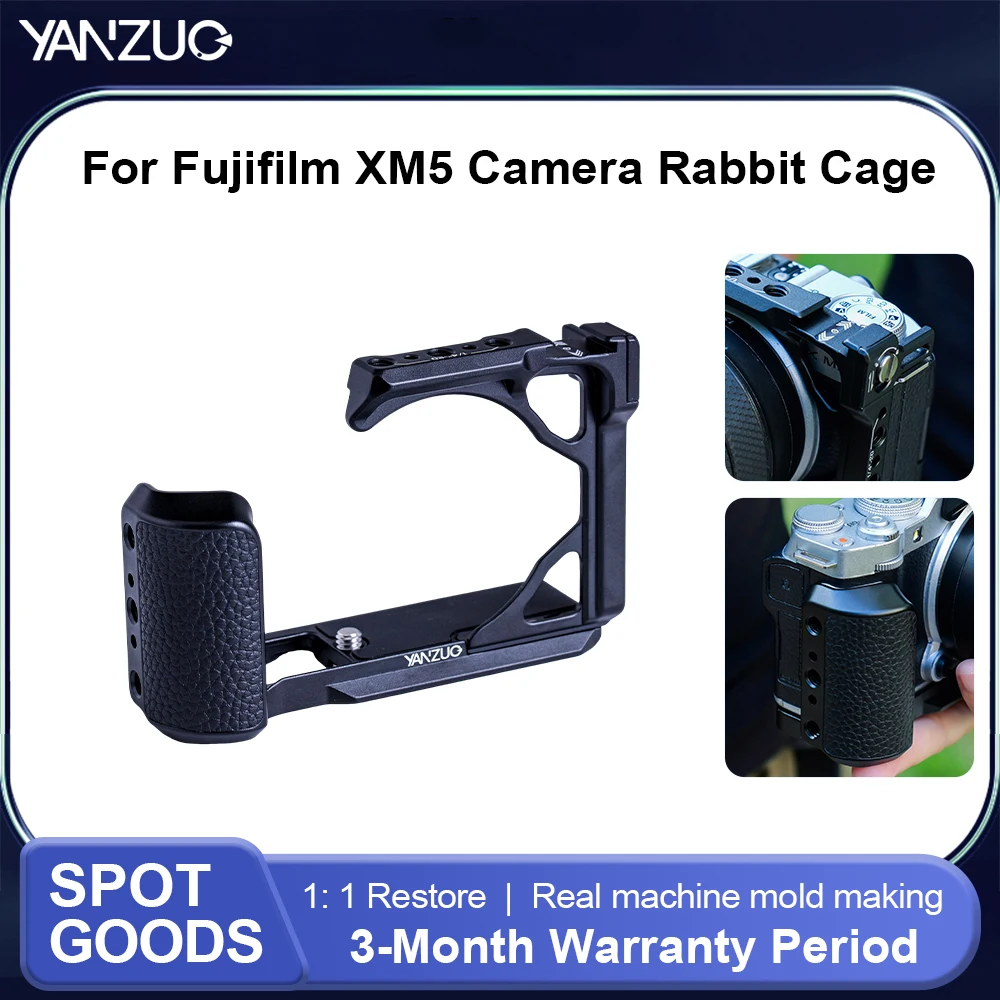 yanzuo-jaula-para-camara-fujifilm-xm5-marco-protector-de-aluminio-tipo-rabbit-estabilizador-accesorio-para-camara