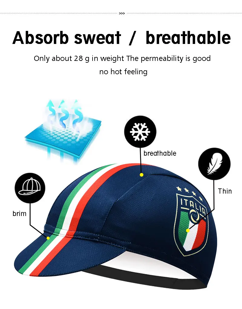 Gorras de ciclismo con absorción de sudor, protector solar, gorra deportiva para bicicleta, personalizada