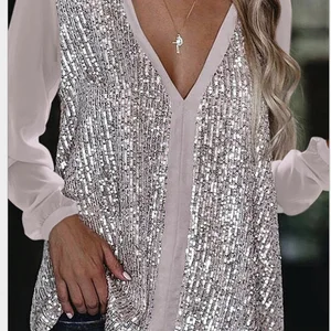 10 Hauptverkaufsbluse Paetê Helligkeit - №2