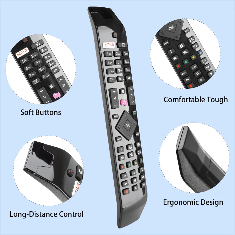 RC49141 Remote Control Compatible With Hitachi LED LCD TV 32HB4T41 32HB4T61 32HB4T62 43HB5T62 43HB6T62 32HB5W66 49HB5W62 40HK6W6