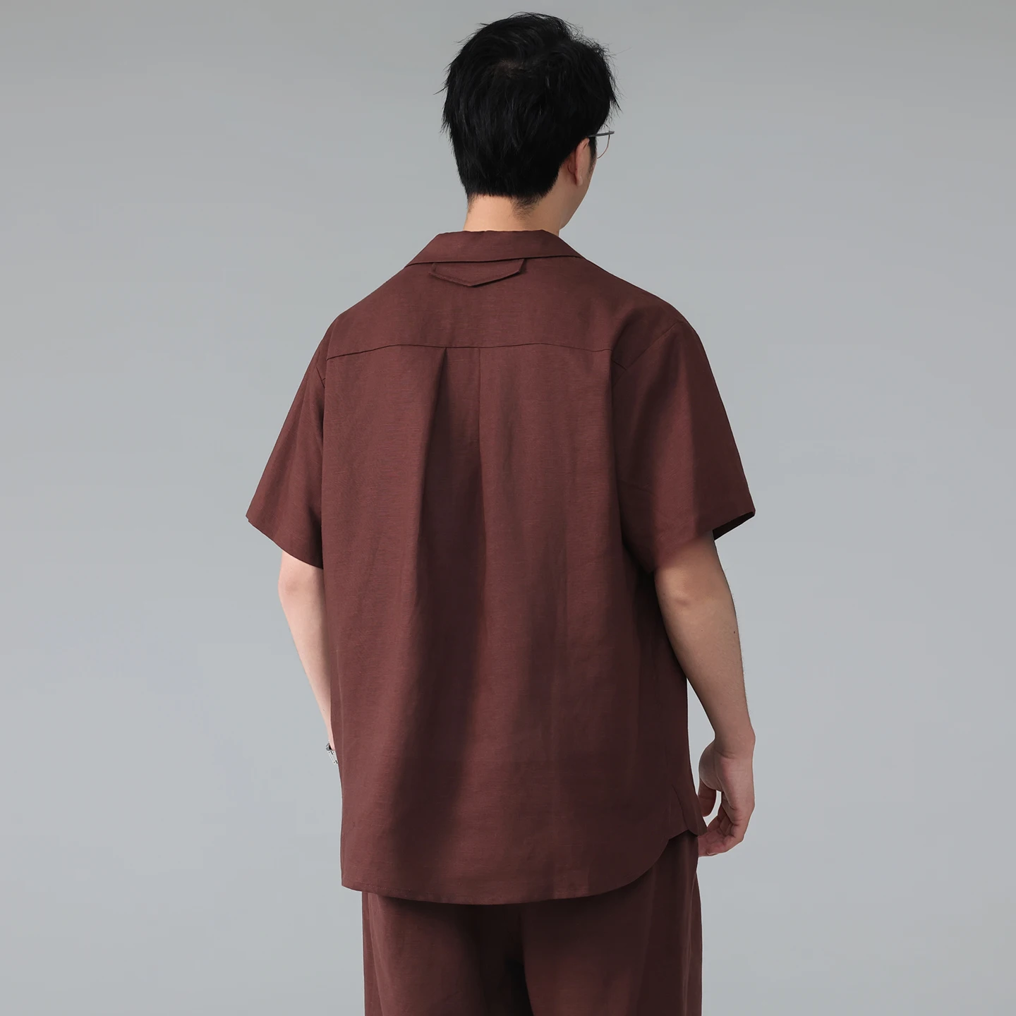 Men Summer Vintage Lightweight Line Loose Casual Short Sleeve Pullover Polo Shirts Shorts Pants Sets Plus Size Tracksuits view 5