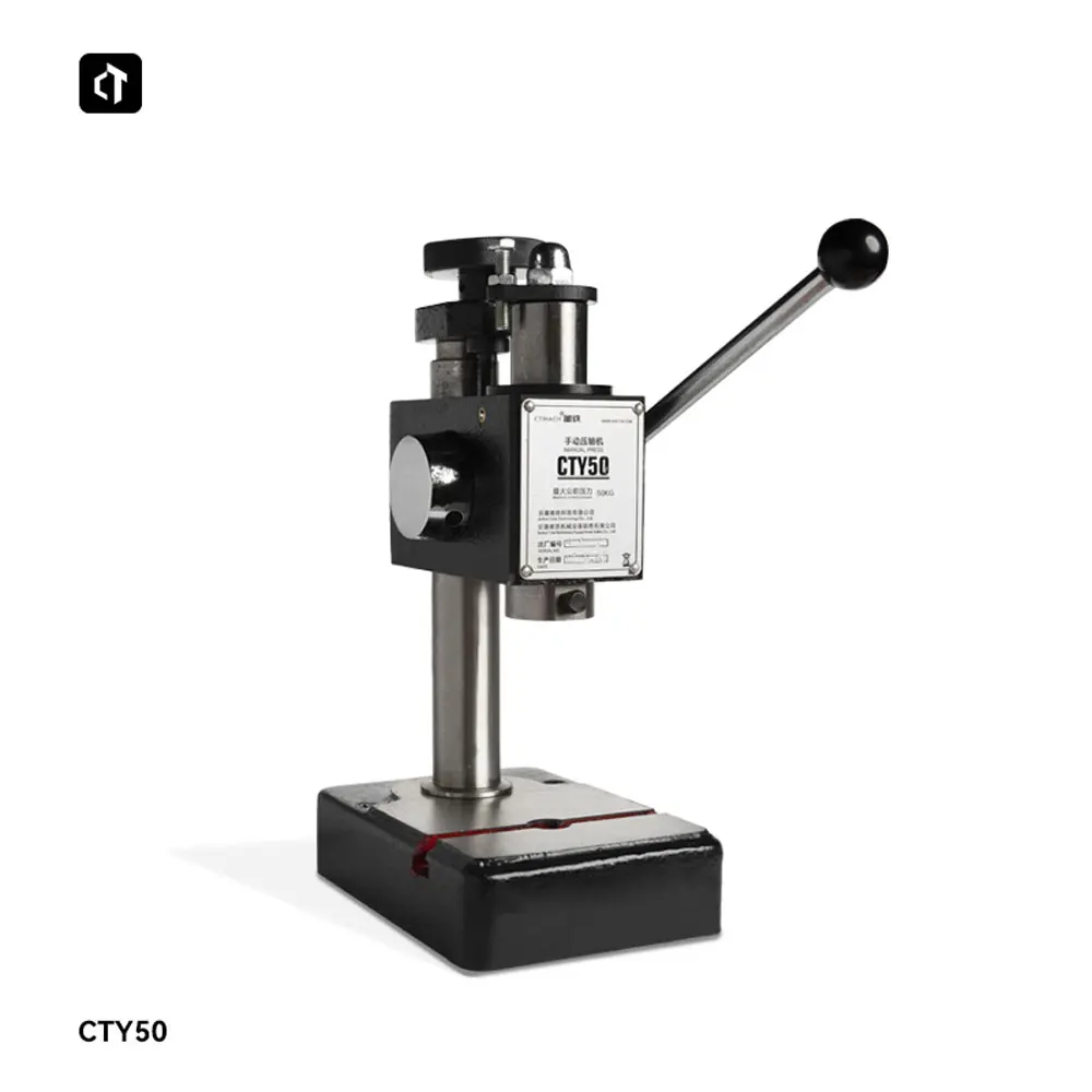 

0.5T Manual Pressing Punching Machine Finale Machine Bearing Zipper Watch & Jewelry Mounting Presser Puncher CTY500