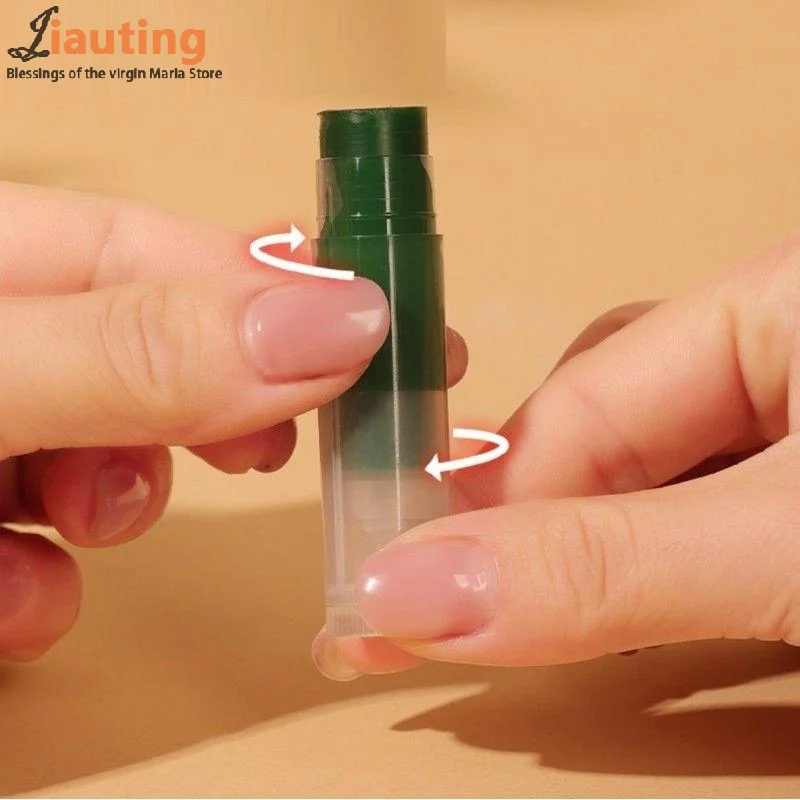 6 ชิ้น 5 กรัมรอบโดยตรงร้อนบรรจุลิปสติกหลอดลิปบาล์มคอนเทนเนอร์เปล่าลิปสติกบรรจุภัณฑ์โฮมเมด