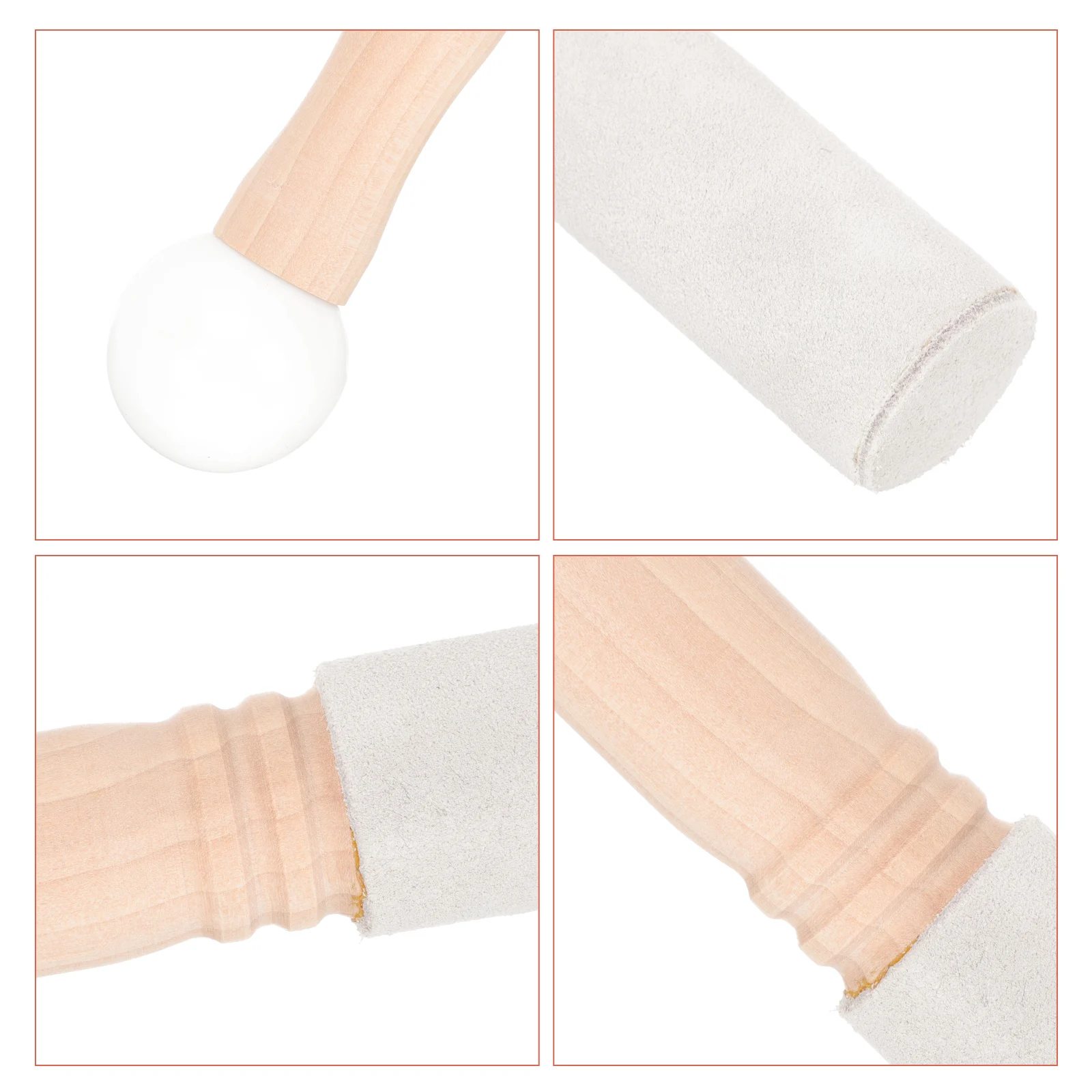 

Singing Bowl Stick Sheepskin Rubber Belt Ring Music Accessory Sound Mallet Suede