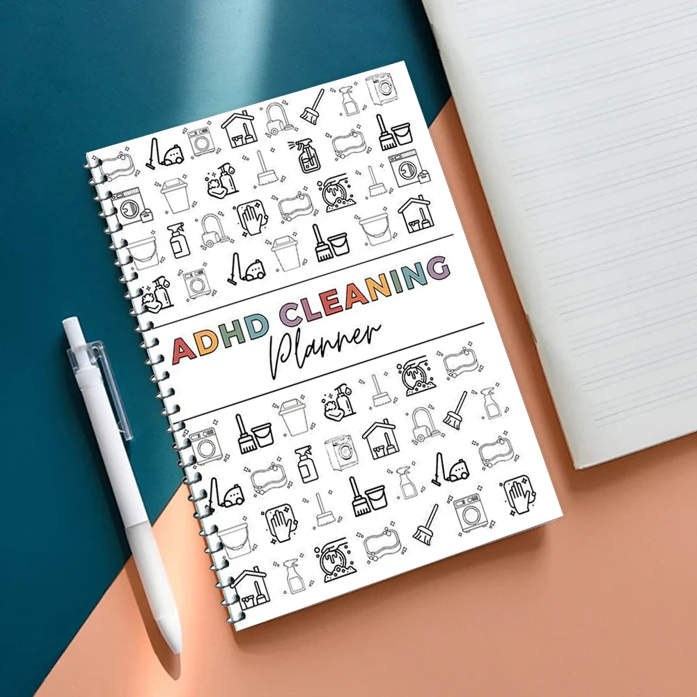 Horario del plan de limpieza Planificador de limpieza TDAH Planificador de limpieza diario semanal mensual para tareas de limpieza familiar en el hogar