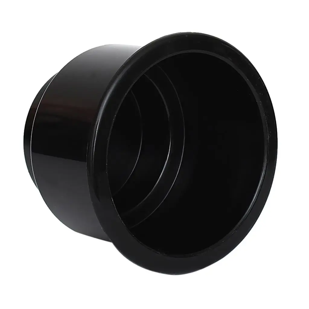 Black Side Hole Recessed Cup Drink Holder for Marine Boat Car RV