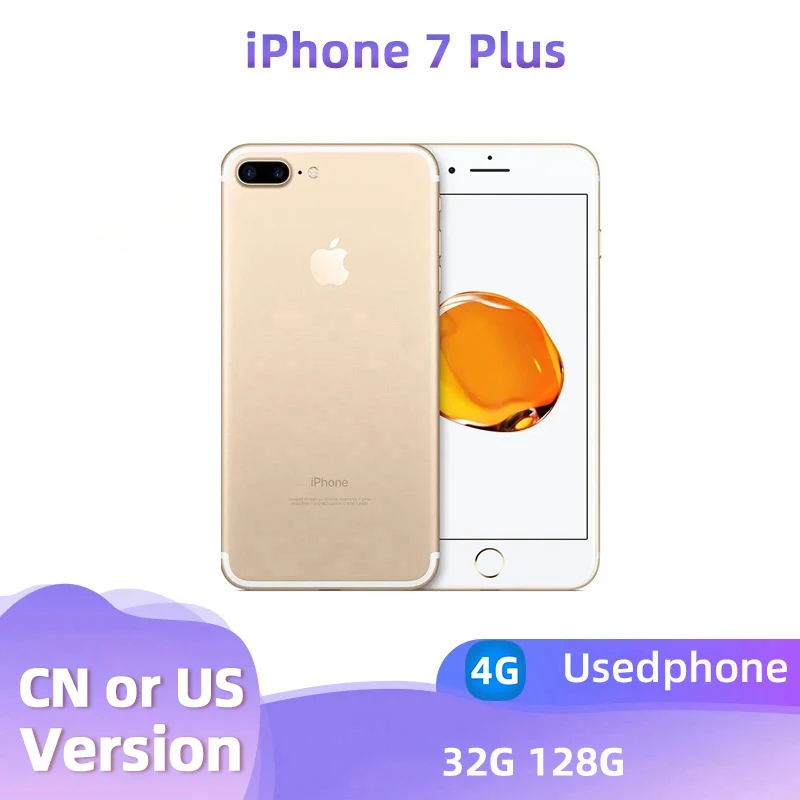 Apple iPhone 7 Plus 3GB RAM 32/128GB/256GB ROM iOS 4G LTE Original Mobile Cell Cellphone Fingerprint 12MP used phone