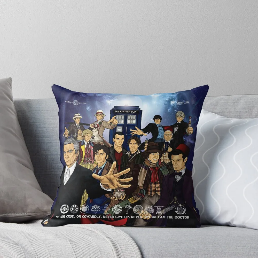 The 12 Doctors Throw Pillow Couch Pillows Bed pillowcases Rectangular Cushion Cover Pillow