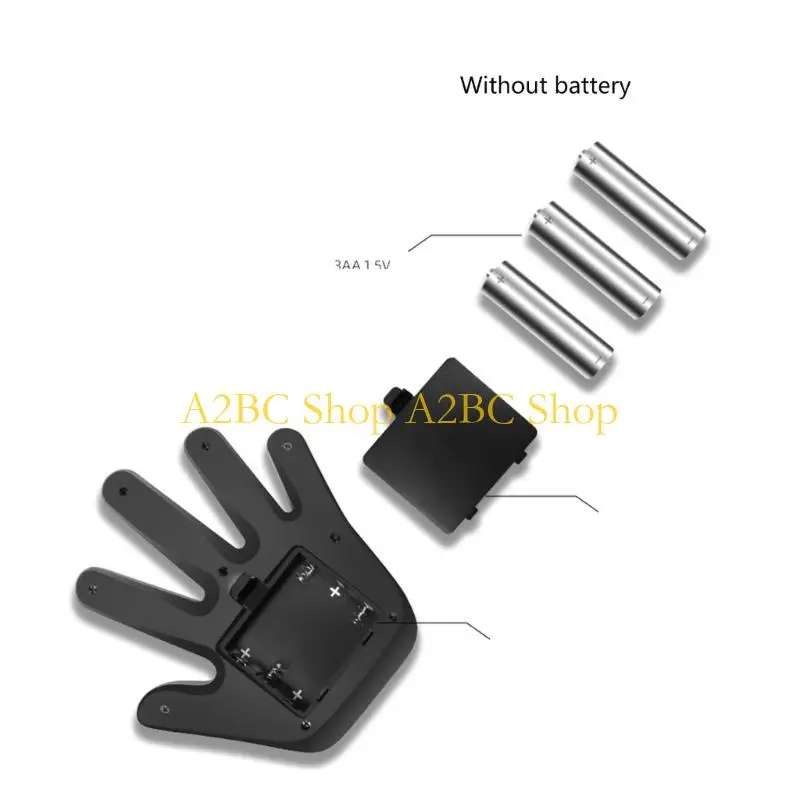 A2BC Hand Gesture Light for Car,Funny Gesture Finger Light for Car with Remote, LED Car Back Window Sign Car Gadgets