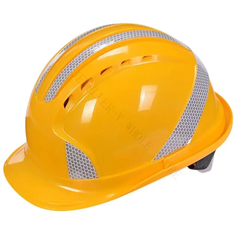 R7UF Breathable Safety Cap With Reflective Strips For Builders And Cyclists