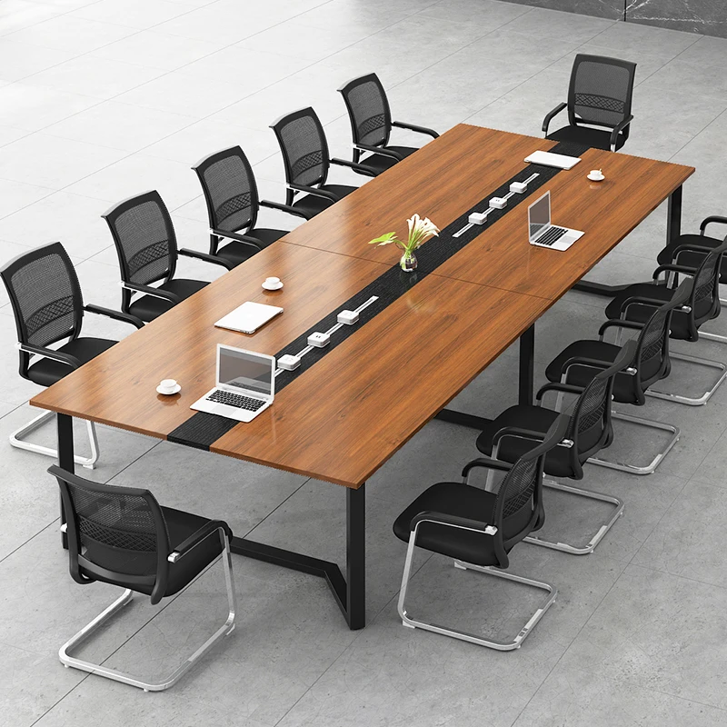 High Quality Eco-Friendly Customized Melamine Board Wooden Conference Table And Chairs 20 person conference table