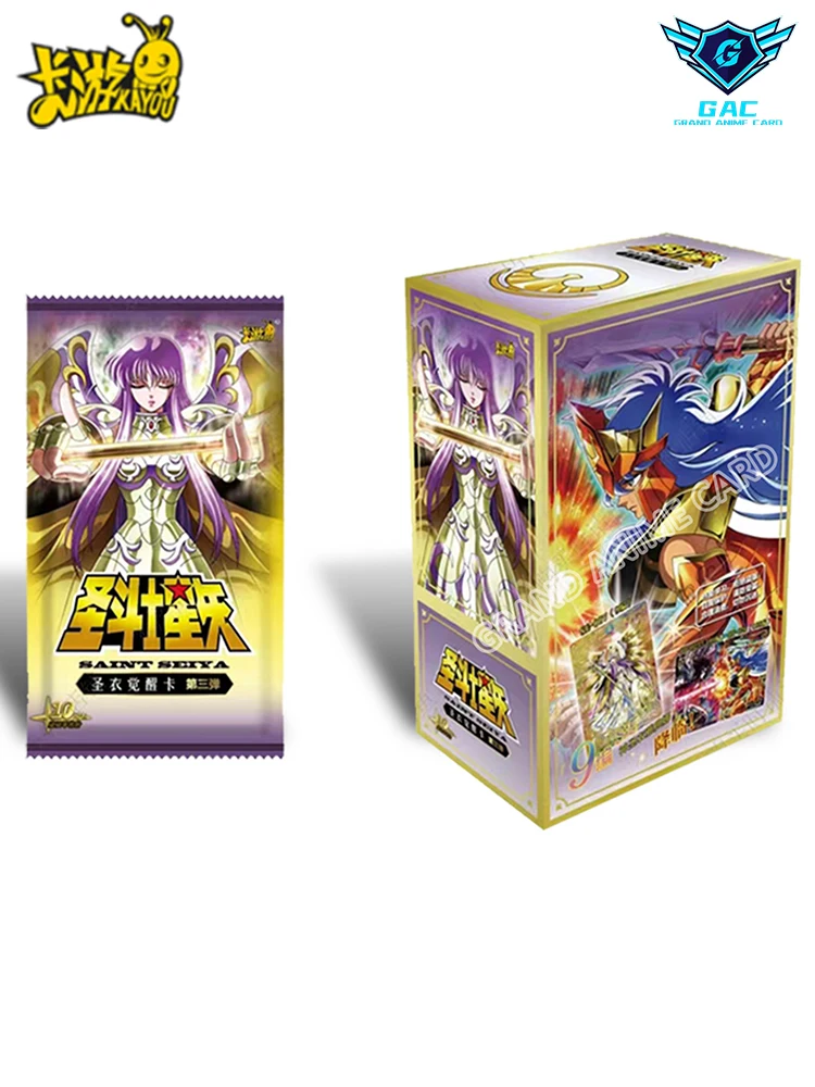 KAYOU Brand New Saint Seiya Vol.3 Card Box Japanese Anime Saints Awakening Collection Cards Gold Saints Shining Cards Gift