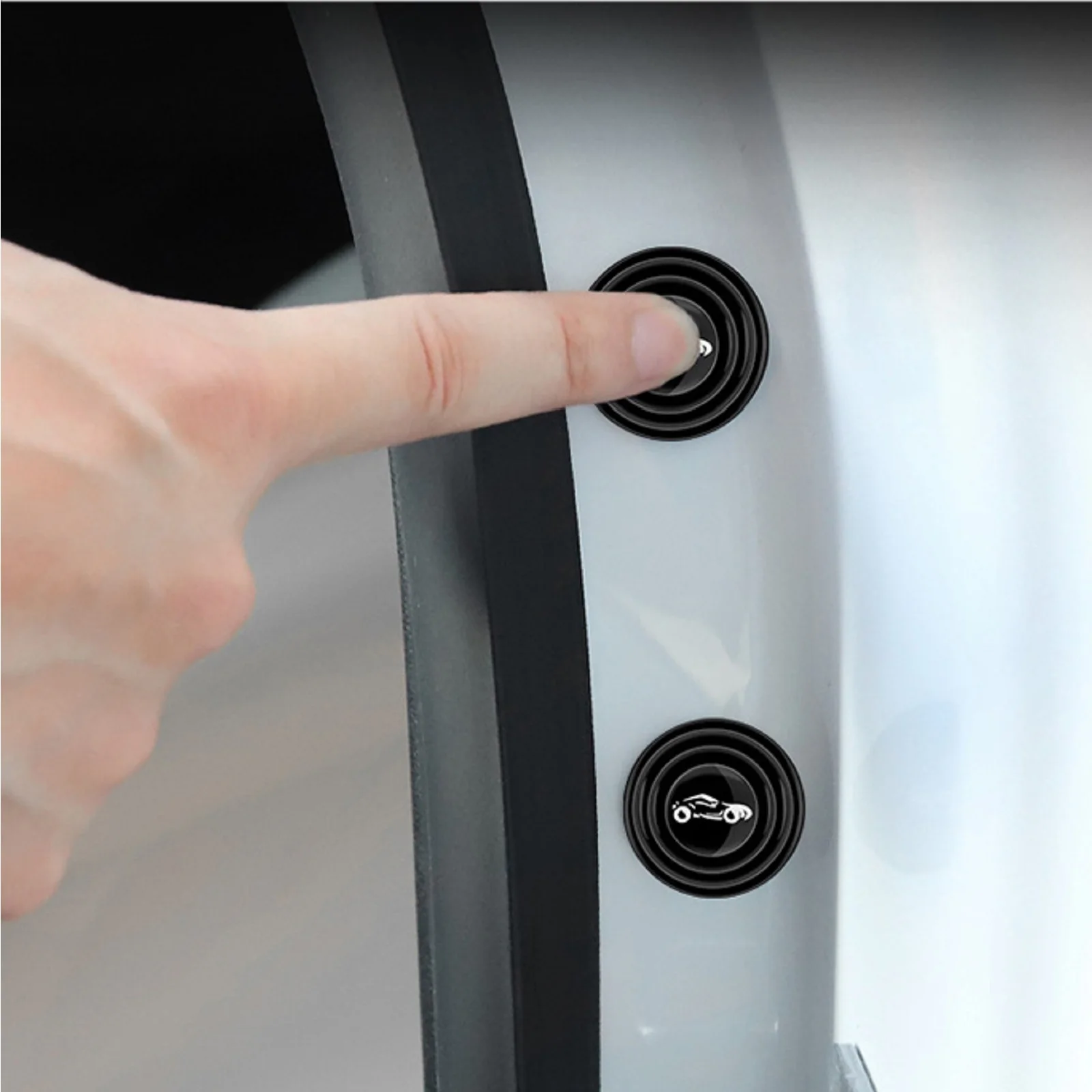 Car Door Closing Anti-shock Protection Stickers For Model 3 / Y Anti-collision Soundproof Silent Buffer Pad Auto Accessories