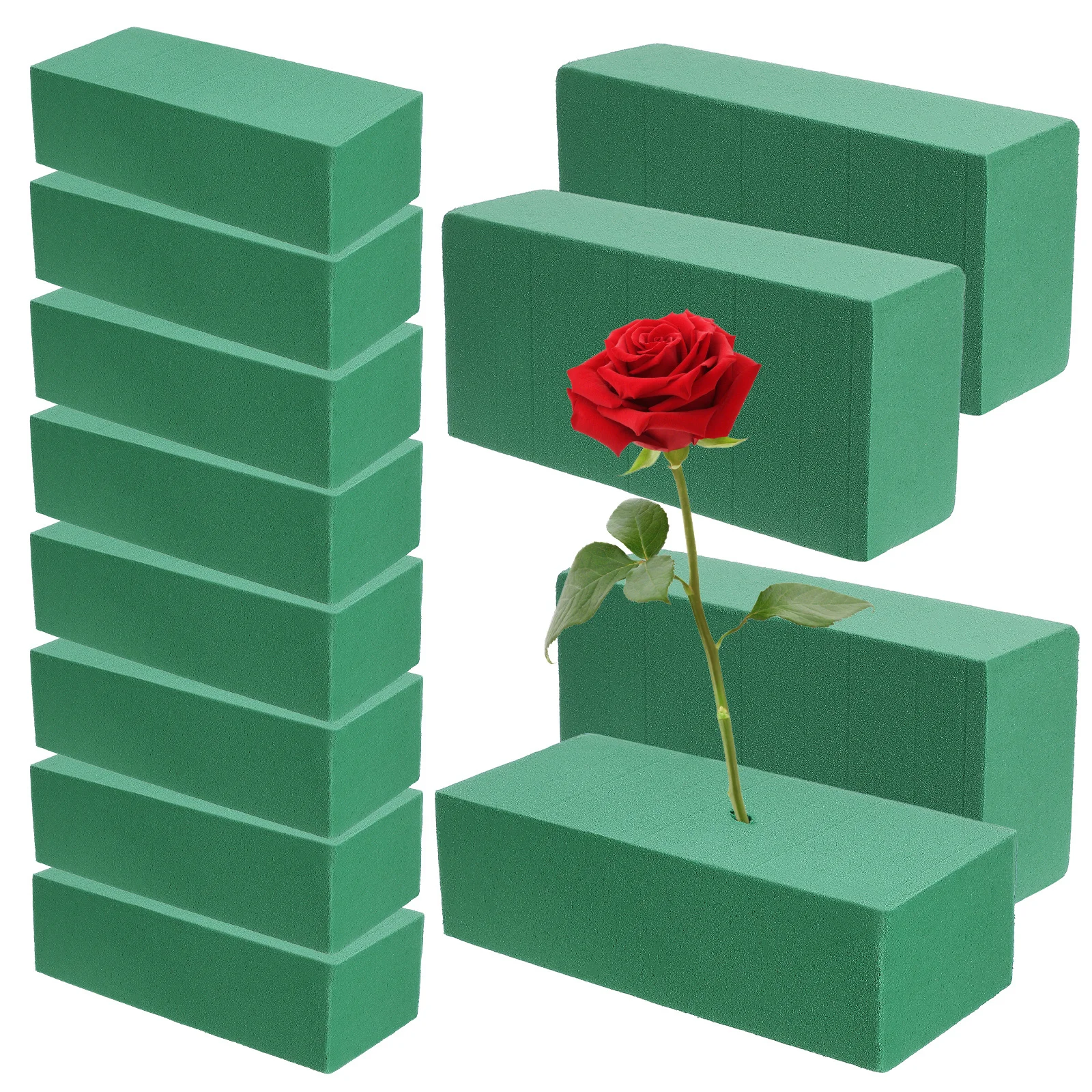 

12Pcs Floral Foam High Absorbency Blocks for Flower Arrangements Wet Dry Foam Bricks Florist Supplies Absorbent Flower Mud