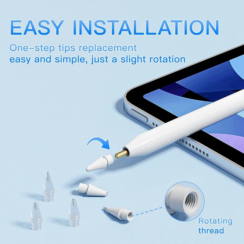 Pointe de stylo adaptée aux scénarios polyvalents Apple Pays l Pride Control, génération 1, 2e, durable, 6 paquets