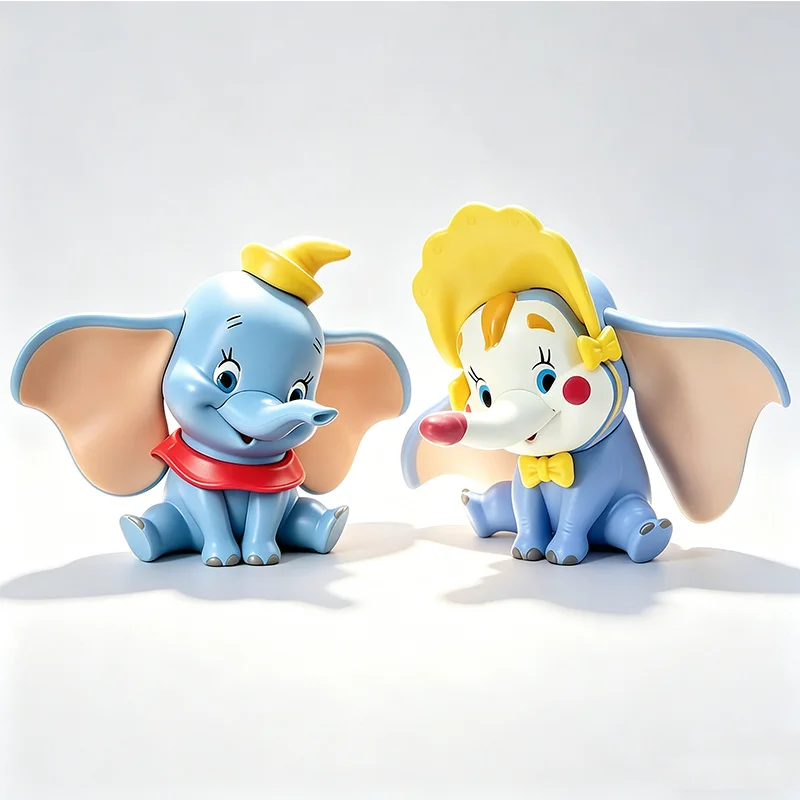 

Dumbo Classic and Clown Outfit Static Figure Collectible PVC Model Toy Cute Cartoon Character Ornament Gift