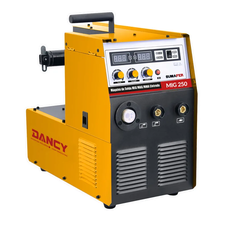 Soldadora MIG250 welder 220V Gas/Gasless flux core mig mag welding machine