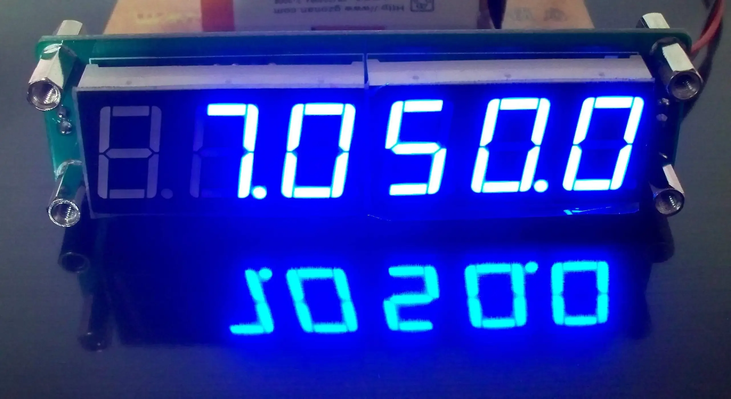 PLJ-6LED-A frequency meter frequency display component frequency measurement module 0.1MHz~65MHz