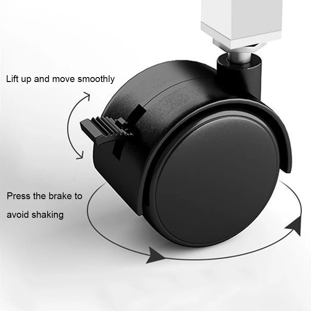 Swivel Wheel Home Desk Height Adjustable Bedside Table with Rolling Wheels Mobile Laptop Standing Desk for Dormitory and Bedroom